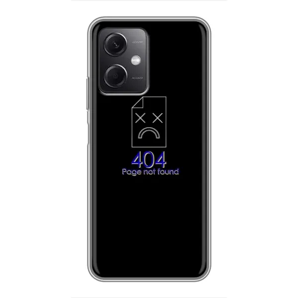 Чехол с рисунком «Ошибка 404» для Xiaomi Redmi Note 12 (5G) Чехол с рисунком «Ошибка 404» для Xiaomi Redmi Note 12 (5G)