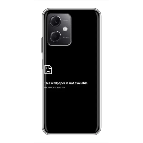 Чехол с рисунком «Ошибка» для Xiaomi Redmi Note 12 (5G) Чехол с рисунком «Ошибка» для Xiaomi Redmi Note 12 (5G)