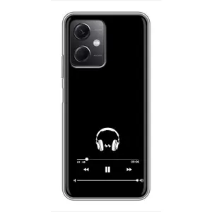 Чохол з картинками на чорному фоні для Xiaomi Redmi Note 12 (5G) (Плеєр)