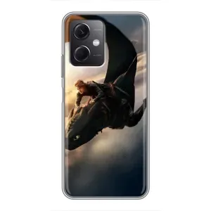 Чехол дракон Беззубик для Xiaomi Redmi Note 12 (5G) (Полет Беззубика)