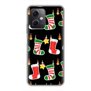 Силиконовый бампер на рождество для Xiaomi Redmi Note 12 (5G) (Рождественские подарки)