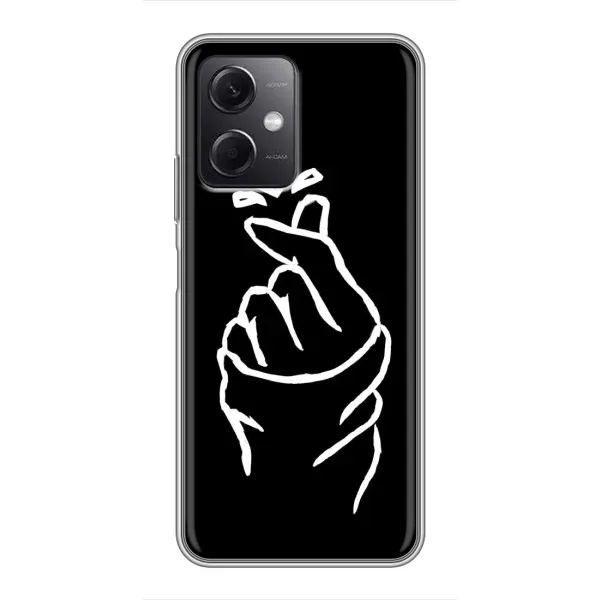 Чехол с рисунком «Сердце на черном» для Xiaomi Redmi Note 12 (5G) Чехол с рисунком «Сердце на черном» для Xiaomi Redmi Note 12 (5G)