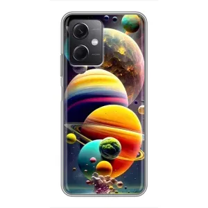 Чохол (ТПУ) з планетами на Xiaomi Redmi Note 12 (5G) (Сонячна система)