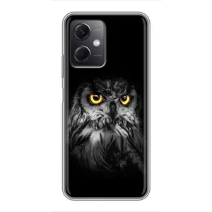 Чохли з принтом СОВИ для Xiaomi Redmi Note 12 (5G) (Сова на чорному)