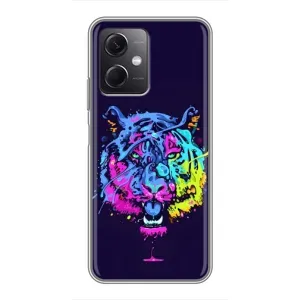 Силіконовий бампер з картинкою звірів для Xiaomi Redmi Note 12 (5G) (Тигр-Арт)