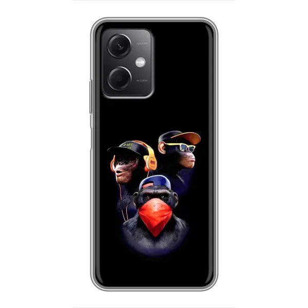 Чехол с рисунком «Три обезьяны» для Xiaomi Redmi Note 12 (5G) Чехол с рисунком «Три обезьяны» для Xiaomi Redmi Note 12 (5G)