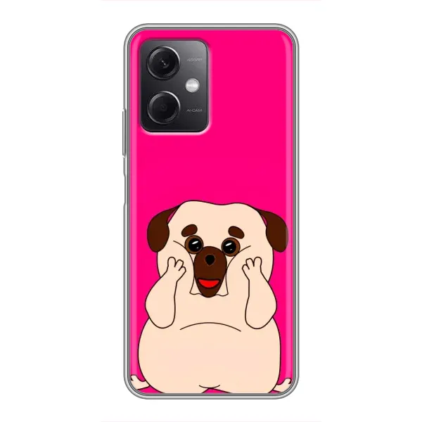 Чехол с рисунком «Веселый Мопсик» для Xiaomi Redmi Note 12 (5G) Чехол с рисунком «Веселый Мопсик» для Xiaomi Redmi Note 12 (5G)
