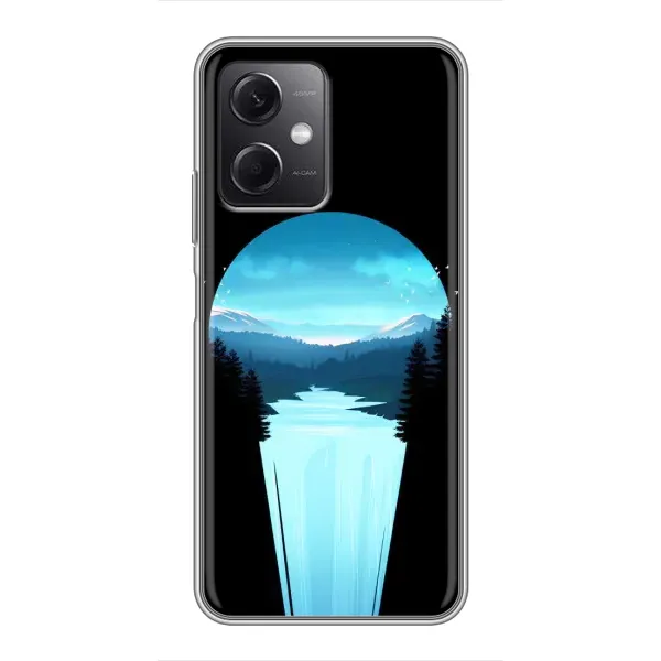 Чехол с рисунком «Синий Водопад» для Xiaomi Redmi Note 12 (5G)