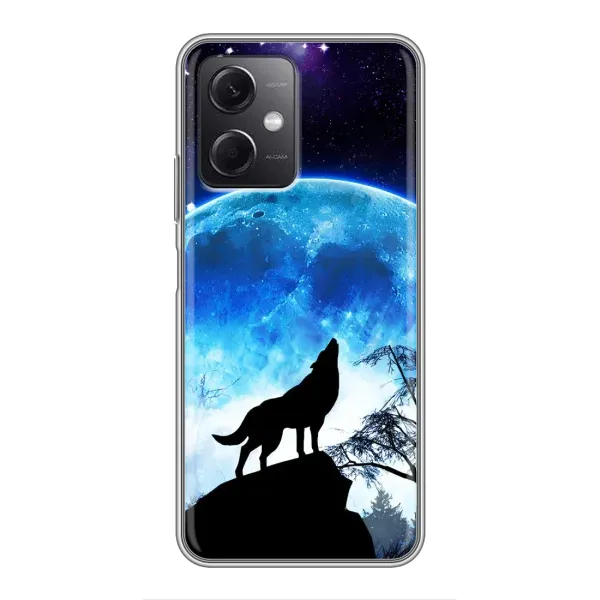 Чехол с рисунком «Воет на луну» для Xiaomi Redmi Note 12 (5G) Чехол с рисунком «Воет на луну» для Xiaomi Redmi Note 12 (5G)