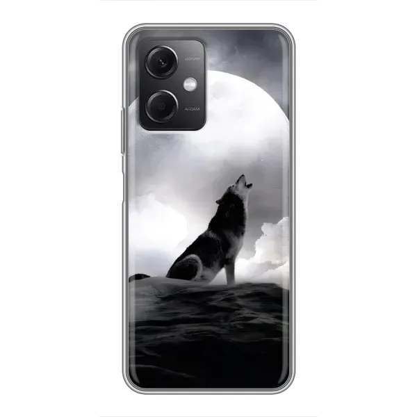 Чехол с рисунком «Волк и луна» для Xiaomi Redmi Note 12 (5G) Чехол с рисунком «Волк и луна» для Xiaomi Redmi Note 12 (5G)