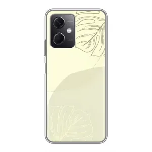 Чохол квітковий дизайн для Xiaomi Redmi Note 12 (5G) (Зелений фон)