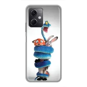 Силиконовый чехол с принтом Зоотрополіс для Xiaomi Redmi Note 12 (5G) (Змея Зоо)