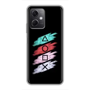 Чехол КИБЕРСПОРТ для Xiaomi Redmi Note 12 (5G) (Значки Sony)