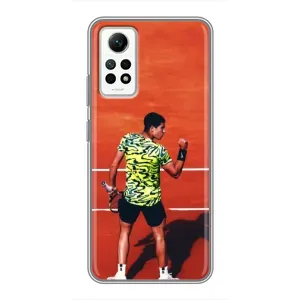 Чехлы с принтом Спортивная тематика для Xiaomi Redmi Note 12 Pro (4g) (Алькарас Теннисист)