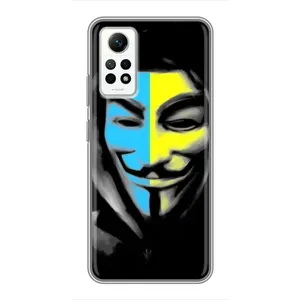 Чехол с Украинской символикой на Редми Нот 12 Про (4g) (Анонимус патриот)