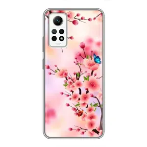 Чохол з картинкою Сакури на Xiaomi Redmi Note 12 Pro (4g) (Метелики на сакурі)