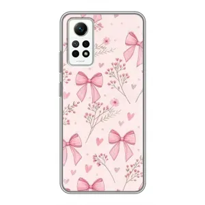 Чехол банты для Xiaomi Redmi Note 12 Pro (4g) (Банты с цветами)