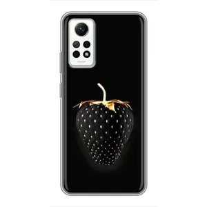 Чохол з зображенням смачної їжі для Xiaomi Redmi Note 12 Pro (4g) (Чорна полуниця)