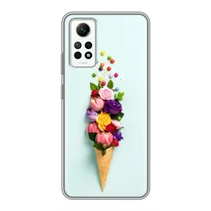 Чохли з тематикою "КВІТИ" на Xiaomi Redmi Note 12 Pro (4g) (Квітка-морозиво)
