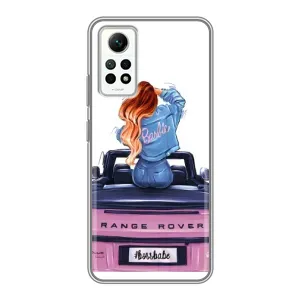 Силиконовый Чехол на Xiaomi Redmi Note 12 Pro (4g) с картинкой Стильных Девушек (Девушка на машине)
