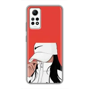 Силиконовый Чехол на Xiaomi Redmi Note 12 Pro (4g) с картинкой Стильных Девушек (Девушка Nike)