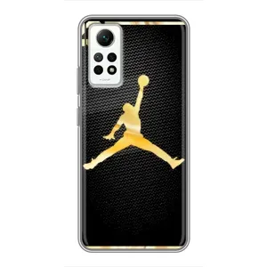 Силиконовый Чехол Nike Air Jordan на Редми Нот 12 Про (4g) (Джордан 23)