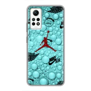 Силиконовый Чехол Nike Air Jordan на Редми Нот 12 Про (4g) (Джордан Найк)