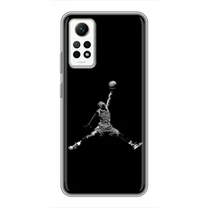 Силиконовый Чехол Nike Air Jordan на Редми Нот 12 Про (4g) (Джордан)