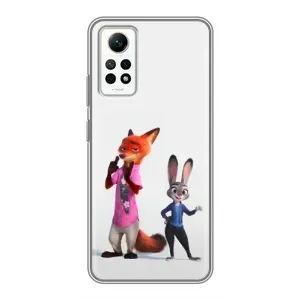 Силиконовый чехол с принтом Зоотрополіс для Xiaomi Redmi Note 12 Pro (4g) (Джуди и Ник)