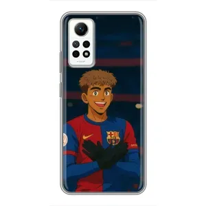 Чехол Ламин Ямаль на Редми Нот 12 Про (4g) (Футболист Ямаль)