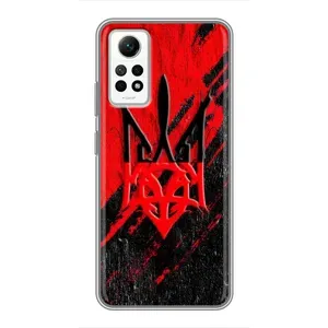 Чехлы УПА (Красно-Чёрный) на Xiaomi Redmi Note 12 Pro (4g) (Герб в цвете УПА)