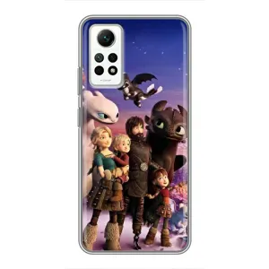 Чехол дракон Беззубик для Xiaomi Redmi Note 12 Pro (4g) (Герои дракона)