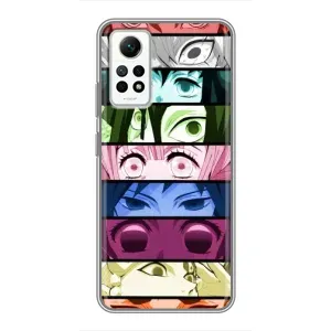 Силиконовые чехлы с глазами Anime для Редми Нот 12 Про (4g) (Глаза Хашира)