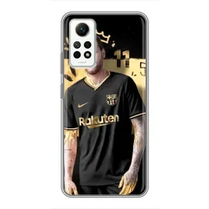 Силиконовый Чехол Xiaomi Redmi Note 12 Pro (4g) (Gold Neymar)