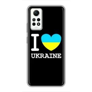 Чехол с Украинской символикой на Редми Нот 12 Про (4g) (I Love Ukraine)