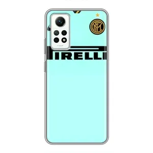 Силиконовые Чехлы принт Футбол на Xiaomi Redmi Note 12 Pro (4g) (Inter)