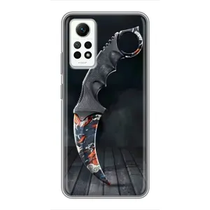 Чехол с рисунком «Кинжал КС ГО» для Xiaomi Redmi Note 12 Pro (4g)