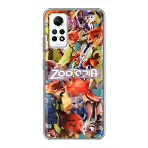 Силиконовый чехол с принтом Зоотрополіс для Xiaomi Redmi Note 12 Pro (4g) (Коллаж героев)