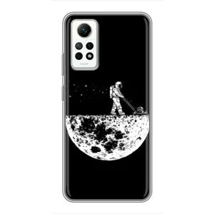 Силиконовый Чехол с принтом "Космонавты" на Xiaomi Redmi Note 12 Pro (4g) (Космонавт)