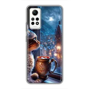 Чехлы на Новый Год Xiaomi Redmi Note 12 Pro (4g) (Кот новогодний)