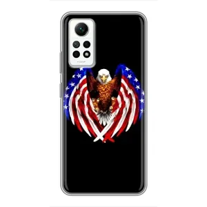 Чохол Прапор USA для Xiaomi Redmi Note 12 Pro (4g) (Крила США)