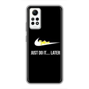 Силиконовый Чехол на Xiaomi Redmi Note 12 Pro (4g) с картинкой Nike (Later)