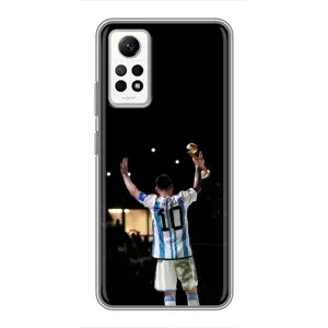 Чехлы Лео Месси Аргентина для Xiaomi Redmi Note 12 Pro (4g) (Лео Чемпион)