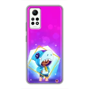Чохол Бравл Старс для Xiaomi Redmi Note 12 Pro (4g) (Леон у костюмі Акули)