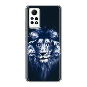 Чохол з картинкою на Xiaomi Redmi Note 12 Pro (4g) (Лев – синій)