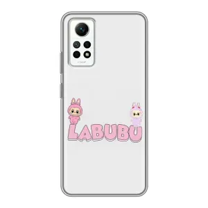Чехол с принтом Лабубу для Xiaomi Redmi Note 12 Pro (4g) (Логотип Лабубу)