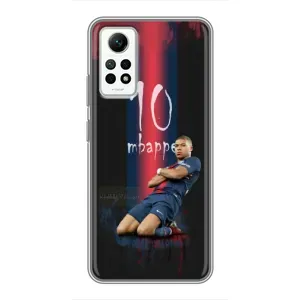 Чохол (TPU) з Футболістом на Xiaomi Redmi Note 12 Pro (4g) (MBAPPE 10)
