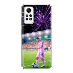 Чехлы Лео Месси в Майами на Xiaomi Redmi Note 12 Pro (4g) (Месси в Майами)