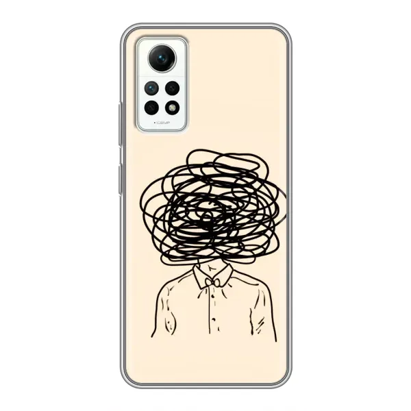 Чехол с рисунком «Мысли» для Xiaomi Redmi Note 12 Pro (4g)