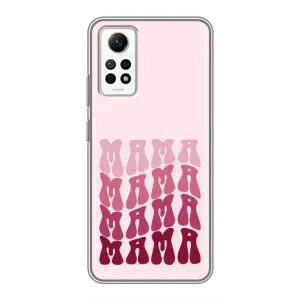 Чехлы на день мамы для Редми Нот 12 Про (4g) (Надпись мама)